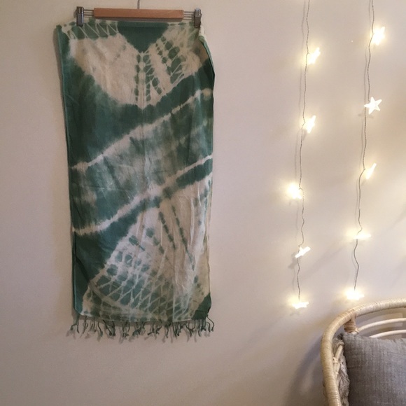 Accessories - Natural dyed cotton/linen scarf.